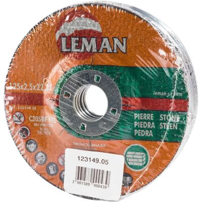 Leman 123.10.25 - Disco di Taglio con Centro Depresso Leman 123.10.25 - Disco di Taglio con Centro Depresso
