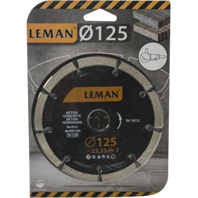 Leman D. 125 x 2 x 22.23 mm Segmentierter Diamantscheibe - Mauerwerk Leman D. 125 x 2 x 22.23 mm Segmentierter Diamantscheibe - Mauerwerk