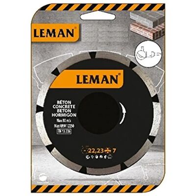 Leman Diamant-Scheibe 230mm - Reflektierendes Orange Segment - Beton & Mauerwerk Leman Diamant-Scheibe 230mm - Reflektierendes Orange Segment - Beton & Mauerwerk