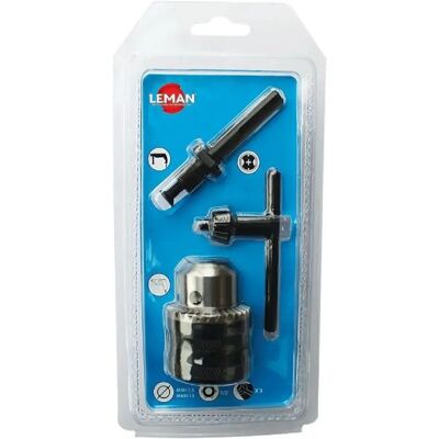 Leman 913.003 Elektrowerkzeug-Zubehörset - Spannfutter, Schlüssel, SDS+/SPIT Adapter Leman 913.003 Elektrowerkzeug-Zubehörset - Spannfutter, Schlüssel, SDS+/SPIT Adapter