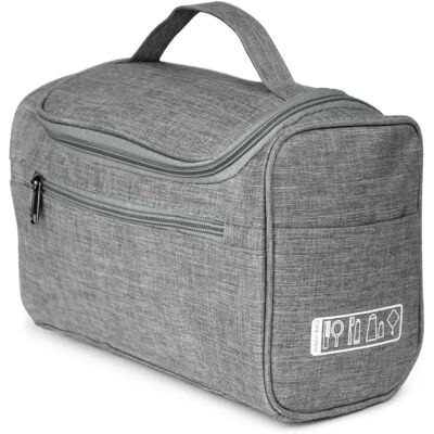 Kinston Atlantic - Atlantic 25 cm - Gris chiné - toiletry bag - Publicité Kinston Atlantic - Atlantic 25 cm - Gris chiné - toiletry bag - Publicité