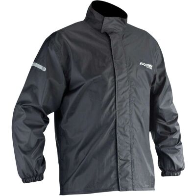Ixon Kompakt Wasserdichte Motorrad Regenjacke - Schwarz Ixon Kompakt Wasserdichte Motorrad Regenjacke - Schwarz