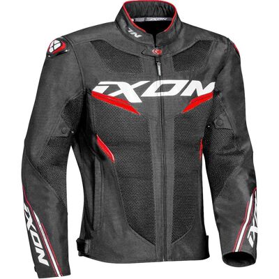 Giacca tessuto motociclista Ixon Draco - Nero, Bianco, Rosso - Giacca Moto Giacca tessuto motociclista Ixon Draco - Nero, Bianco, Rosso - Giacca Moto