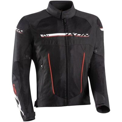 Ixon T-Rex Motorradjacke - Schwarz-Weiß-Rot - Motorradjacke Ixon T-Rex Motorradjacke - Schwarz-Weiß-Rot - Motorradjacke