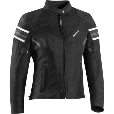 Giacca tessile moto Ilana Evo donna - Nero Bianco - XS Giacca tessile moto Ilana Evo donna - Nero Bianco - XS