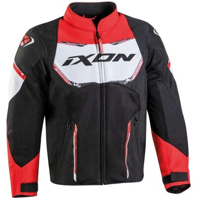 Ixon Striker Air Kinder Motorrad Textiljacke - Schwarz Weiß Rot Ixon Striker Air Kinder Motorrad Textiljacke - Schwarz Weiß Rot