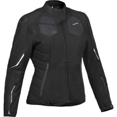 Kobieta Kurtka tekstylna Ixon Cell - Czarna Srebrna - Kurtka motocyklowa Kobieta Kurtka tekstylna Ixon Cell - Czarna Srebrna - Kurtka motocyklowa