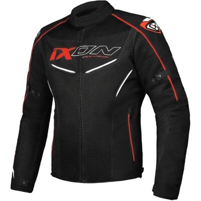 Ixon Flicker Textil-Jacke schwarz-rot - Motorrad textiles Ixon Flicker Textil-Jacke schwarz-rot - Motorrad textiles
