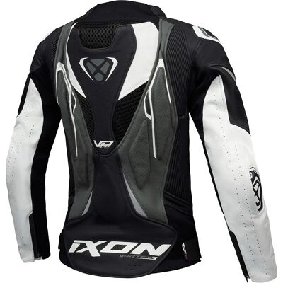Ixon Vortex 3 Leder-Motorradjacke - Schwarz Weiß - Motorrad Lederjacke Ixon Vortex 3 Leder-Motorradjacke - Schwarz Weiß - Motorrad Lederjacke