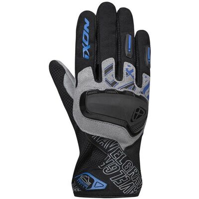 Gants Gravel pour Hommes Ixon - Noir, Gris, Bleu - Gants de Moto Gants Gravel pour Hommes Ixon - Noir, Gris, Bleu - Gants de Moto