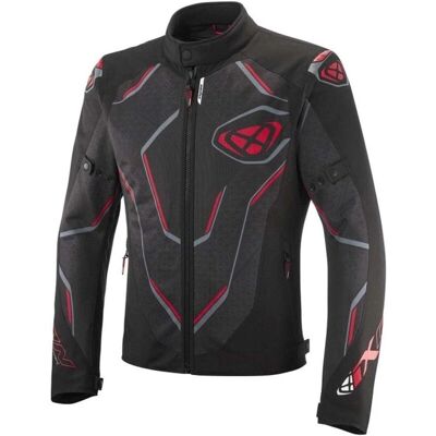 Ixon Demoniak Motorrad Textiljacke - Schwarz Rot 4XL Ixon Demoniak Motorrad Textiljacke - Schwarz Rot 4XL