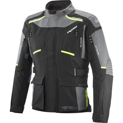 Ixon Midgard Wasserdichte Motorrad Textiljacke - Grau - M - Motorradbekleidung Ixon Midgard Wasserdichte Motorrad Textiljacke - Grau - M - Motorradbekleidung