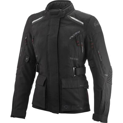 Ixon Midgard Wasserdichte Damen Motorrad Textiljacke - Schwarz Ixon Midgard Wasserdichte Damen Motorrad Textiljacke - Schwarz