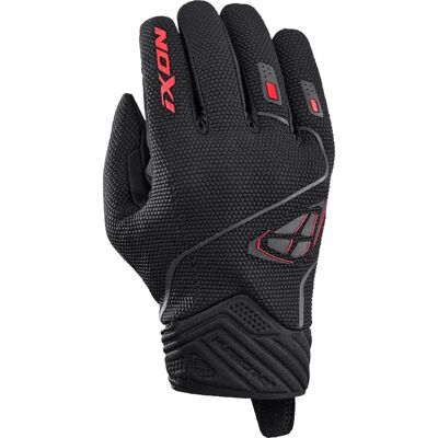 Guantes de Moto Ixon Hurricane 2 - Negro Rojo - Talla L Guantes de Moto Ixon Hurricane 2 - Negro Rojo - Talla L