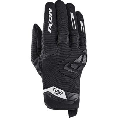 Ixon Mig 2 Motorrad Handschuhe - Schwarz Weiß - S Ixon Mig 2 Motorrad Handschuhe - Schwarz Weiß - S