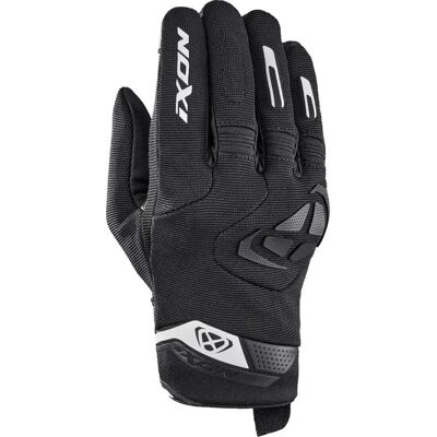 Ixon Mig 2 Motorrad Handschuhe - Schwarz/Weiß - L - Motorrad Ausrüstung Ixon Mig 2 Motorrad Handschuhe - Schwarz/Weiß - L - Motorrad Ausrüstung