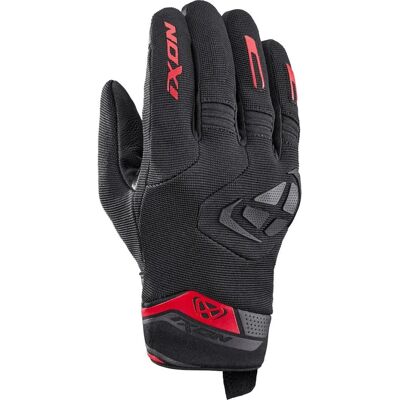 Ixon Mig 2 Motorrad Handschuhe - Schwarz Rot - M - Motorradbekleidung Ixon Mig 2 Motorrad Handschuhe - Schwarz Rot - M - Motorradbekleidung