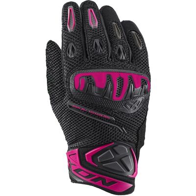 Ixon Mirage Airflow Damen Motorrad Handschuhe - Schwarz Lila 2XL - Motorrad Ausrüstung Ixon Mirage Airflow Damen Motorrad Handschuhe - Schwarz Lila 2XL - Motorrad Ausrüstung