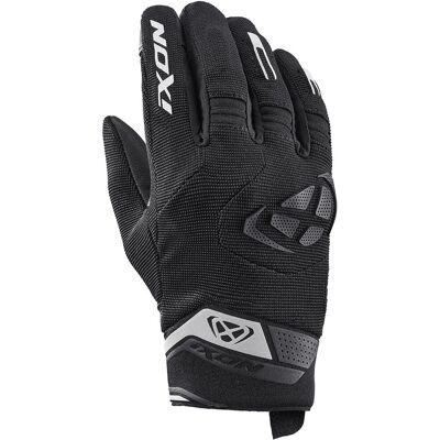 Ixon Mig 2 Damen Motorrad-Handschuhe - Schwarz Weiß - L Ixon Mig 2 Damen Motorrad-Handschuhe - Schwarz Weiß - L