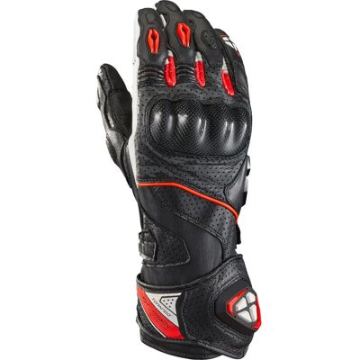 Ixon Tornado Air Motorradhandschuhe - Schwarz Weiß Rot - L - Unisex Ixon Tornado Air Motorradhandschuhe - Schwarz Weiß Rot - L - Unisex