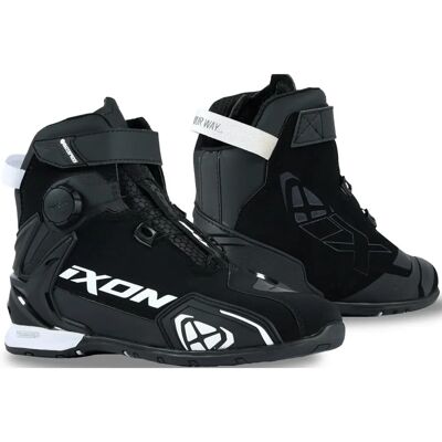 Ixon Bull 2 Zapatillas de moto impermeables - Negro Blanco - 39 - Unisex Ixon Bull 2 Zapatillas de moto impermeables - Negro Blanco - 39 - Unisex
