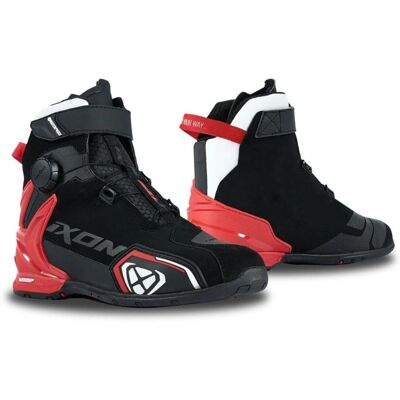 Ixon Bull 2 Wasserdichte Motorrad Schuhe - Schwarz Weiss Rot - 46 Ixon Bull 2 Wasserdichte Motorrad Schuhe - Schwarz Weiss Rot - 46