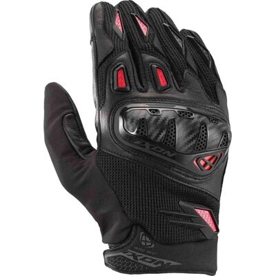 IXON - RISE AIR 2 - Nero Rosso Vivo - 2XL - Guante IXON - RISE AIR 2 - Nero Rosso Vivo - 2XL - Guante