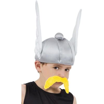 Casco de Asterix y Obelix para niños - Gris/Blanco, Talla Única Casco de Asterix y Obelix para niños - Gris/Blanco, Talla Única