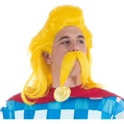 JADEO Perruque et Moustache d'Assurancetourix - Costume - Publicité JADEO Perruque et Moustache d'Assurancetourix - Costume - Publicité