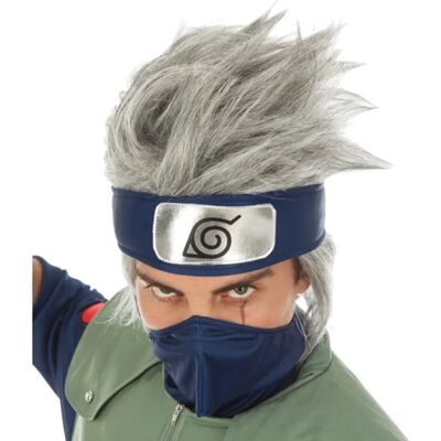 Jadeo Kakashi Hatake Naruto Perruque Adulte - Costume de Ninja Jadeo Kakashi Hatake Naruto Perruque Adulte - Costume de Ninja