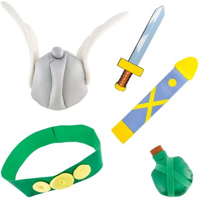 chakks Asterix Zubehör für Kinder 5tlg bunt Karneval & Fasching Kostüme - Kinder Kostümset chakks Asterix Zubehör für Kinder 5tlg bunt Karneval & Fasching Kostüme - Kinder Kostümset