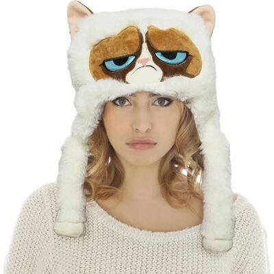 chakks Grumpy Cat plüss sapka - Unisex meleg jelmez kiegészítő chakks Grumpy Cat plüss sapka - Unisex meleg jelmez kiegészítő