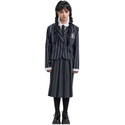 Costume Wednesday - Chemise, Blazer, Cravate, Jupe - Costume - Publicité Costume Wednesday - Chemise, Blazer, Cravate, Jupe - Costume - Publicité