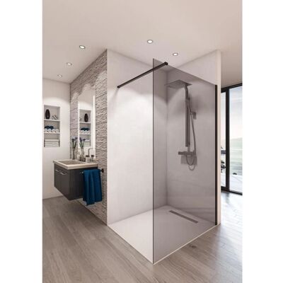 Saint-Gobain - BALEARES - verre trempé 8 mm - 1000 mm largeur - Douche - Publicité Saint-Gobain - BALEARES - verre trempé 8 mm - 1000 mm largeur - Douche - Publicité