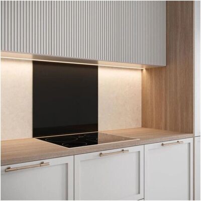 Saint-Gobain Crougeence - Modèle - Noir mat - Verre - 45 x 90 - Hotte de cuisine - Publicité Saint-Gobain Crougeence - Modèle - Noir mat - Verre - 45 x 90 - Hotte de cuisine - Publicité