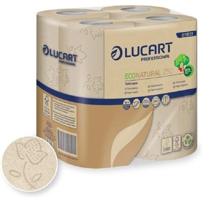 Lucart EcoNatural Toilet Paper - 8 Rolls Lucart EcoNatural Toilet Paper - 8 Rolls