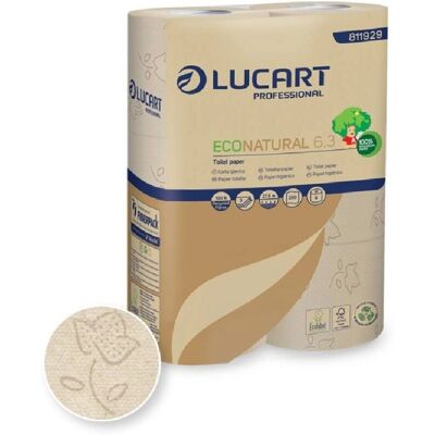 Lucart Professional Econatural 6,3 - Újrahasznált Italos Karton WC-papír Lucart Professional Econatural 6,3 - Újrahasznált Italos Karton WC-papír