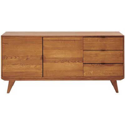Hellin - Mallet - Placage chêne - Marron - Buffet - Publicité Hellin - Mallet - Placage chêne - Marron - Buffet - Publicité