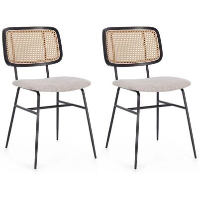 Hellin - GLORIA - Beige - Structure métallique - Chaise - Publicité Hellin - GLORIA - Beige - Structure métallique - Chaise - Publicité