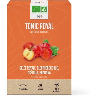 Lero Tonic Royal Bio 20 Ampoules - Complément alimentaire - Publicité Lero Tonic Royal Bio 20 Ampoules - Complément alimentaire - Publicité