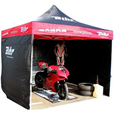 Bihr Home Track Race Tent 3x3m with 3 Removable Side Panels Bihr Home Track Race Tent 3x3m with 3 Removable Side Panels