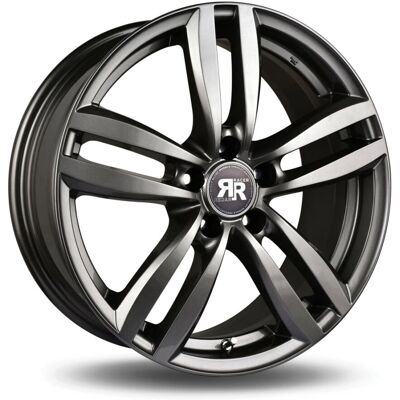 Racer Target Gris 7x17 Rueda - Aluminio Racer Target Gris 7x17 Rueda - Aluminio
