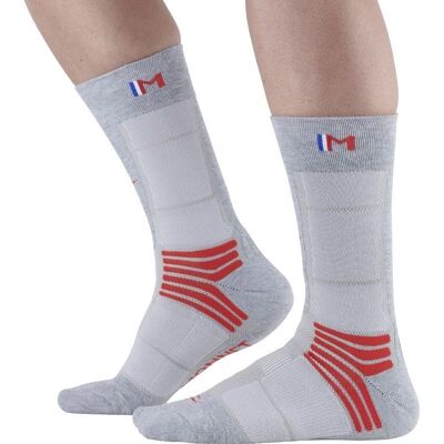Monnet Trek Air - Calze da trekking Grigio / Rosso 41-42 - Calzini da Trekking Monnet Trek Air - Calze da trekking Grigio / Rosso 41-42 - Calzini da Trekking