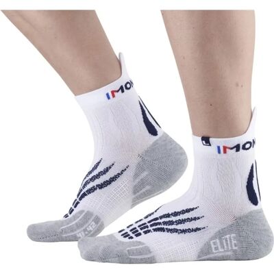 Monnet Run Elite - Calzini da Corsa - Bianco / Grigio - 45-46 Monnet Run Elite - Calzini da Corsa - Bianco / Grigio - 45-46