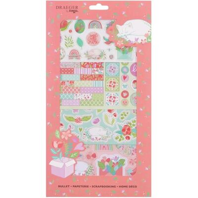 Zestaw dekoracji kwiatowych Draeger - Czerwony, Musztardowy - Naklejki i Die Cuts Zestaw dekoracji kwiatowych Draeger - Czerwony, Musztardowy - Naklejki i Die Cuts