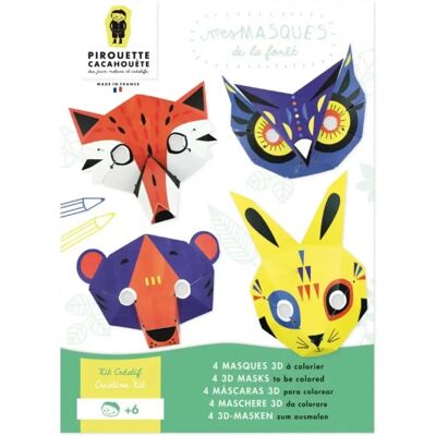 Pirouette Cacahouète - Kit créatif masques Animaux de la Forêt - Dès 6 ans - Publicité Pirouette Cacahouète - Kit créatif masques Animaux de la Forêt - Dès 6 ans - Publicité