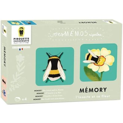 Pirouette Cacahouète - Mémos Rigolos - Insects - Flowers - Board game - Publicité Pirouette Cacahouète - Mémos Rigolos - Insects - Flowers - Board game - Publicité
