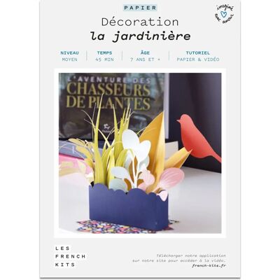 French Kits Création en Papier - Jardinière Multicolore avec Oiseau - Art en Papier - Publicité French Kits Création en Papier - Jardinière Multicolore avec Oiseau - Art en Papier - Publicité