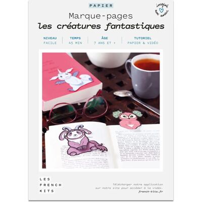 French Kits DIY Papierowa skrzynka - 4 zakładki - Stworzenia Wielobarwne French Kits DIY Papierowa skrzynka - 4 zakładki - Stworzenia Wielobarwne