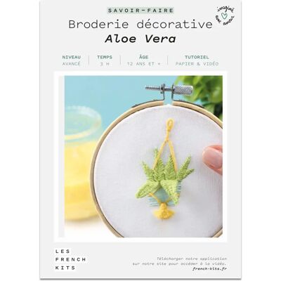 French Kits DIY Broderie Aloe Vera - Plante Décorative - Loisirs - Publicité French Kits DIY Broderie Aloe Vera - Plante Décorative - Loisirs - Publicité
